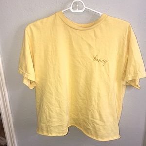Pacsun cropped Honey shirt